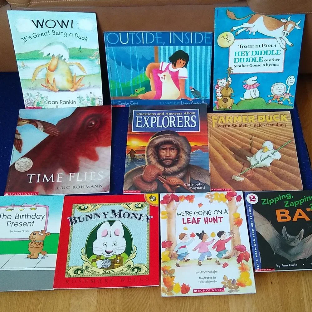 Leaf Hunt, Bats , Outside Inside, Time Fly, Bunny Bunny, Farmer Duck, Explorers